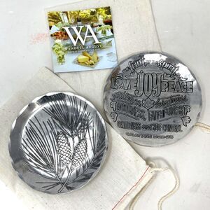 New Wendall August Forge "The Fruit of the Spirit" Coaster & Wheat Coaster Set